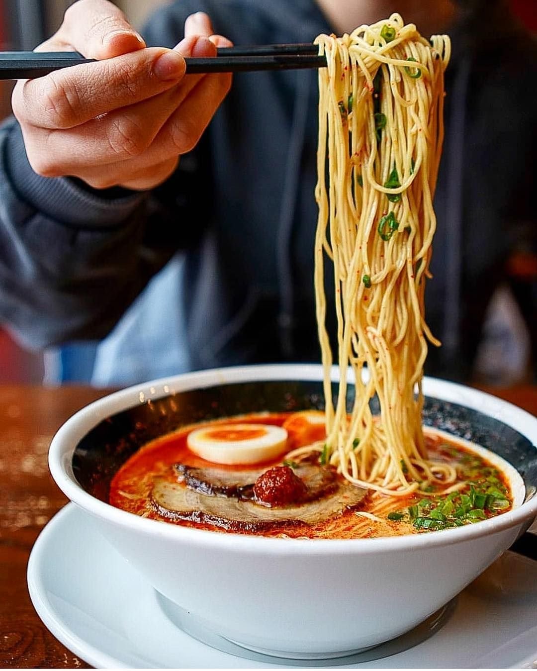 Creamy tonkotsu ramen with chashu pork and egg